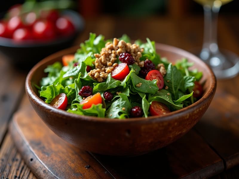 A fresh, colorful Apollo chopped salad