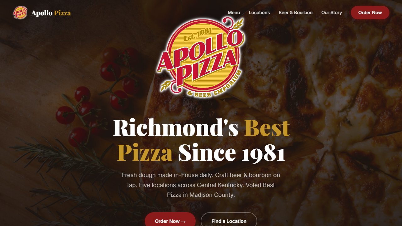 Our Apollo Pizza demo