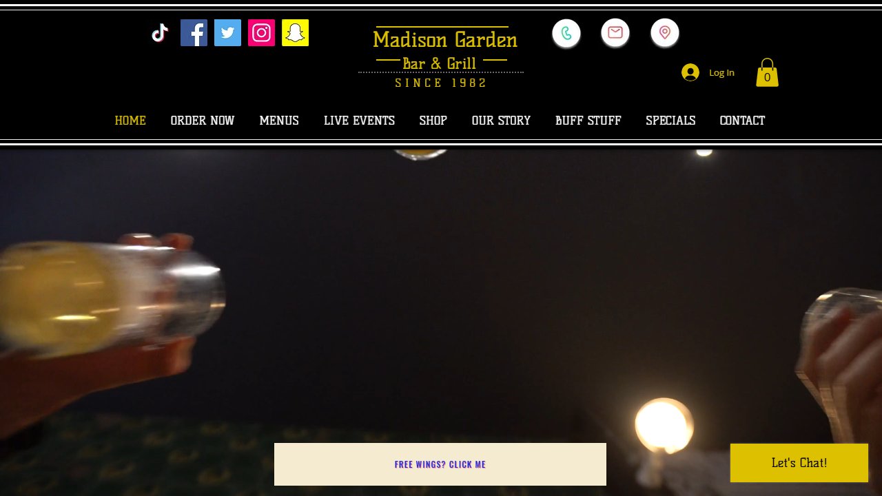 Madison Garden current website