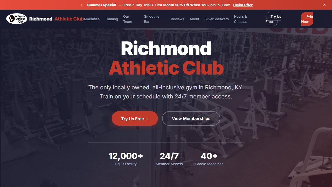 Our Richmond Athletic Club demo